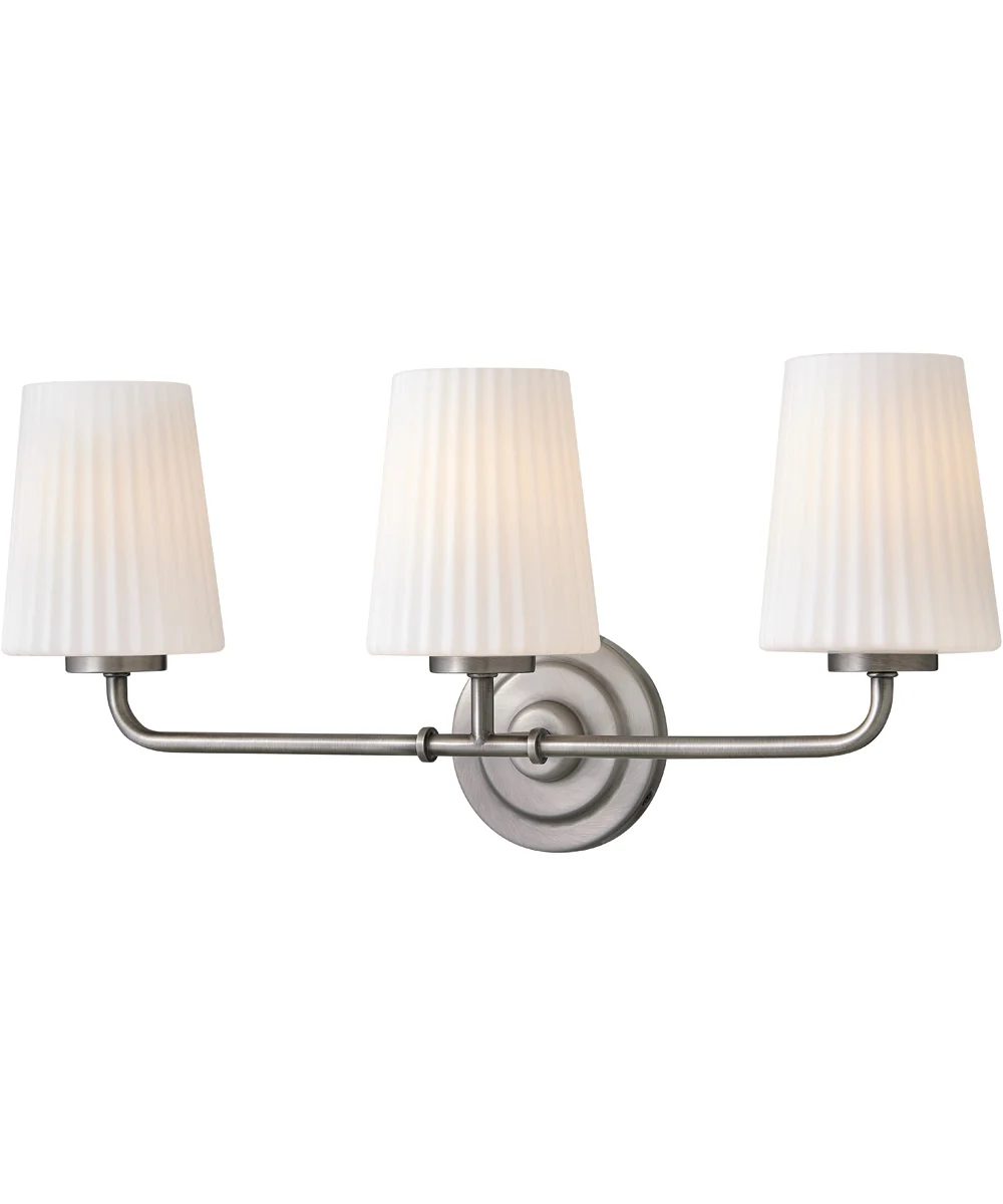 McKenna 3-Light Medium Three Light Vanity in Antique Nickel - Image 3