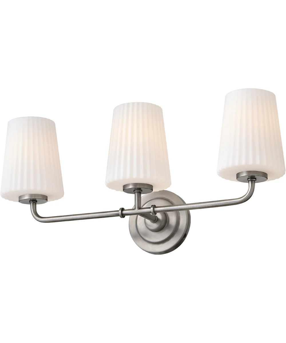 McKenna 3-Light Medium Three Light Vanity in Antique Nickel - Image 4