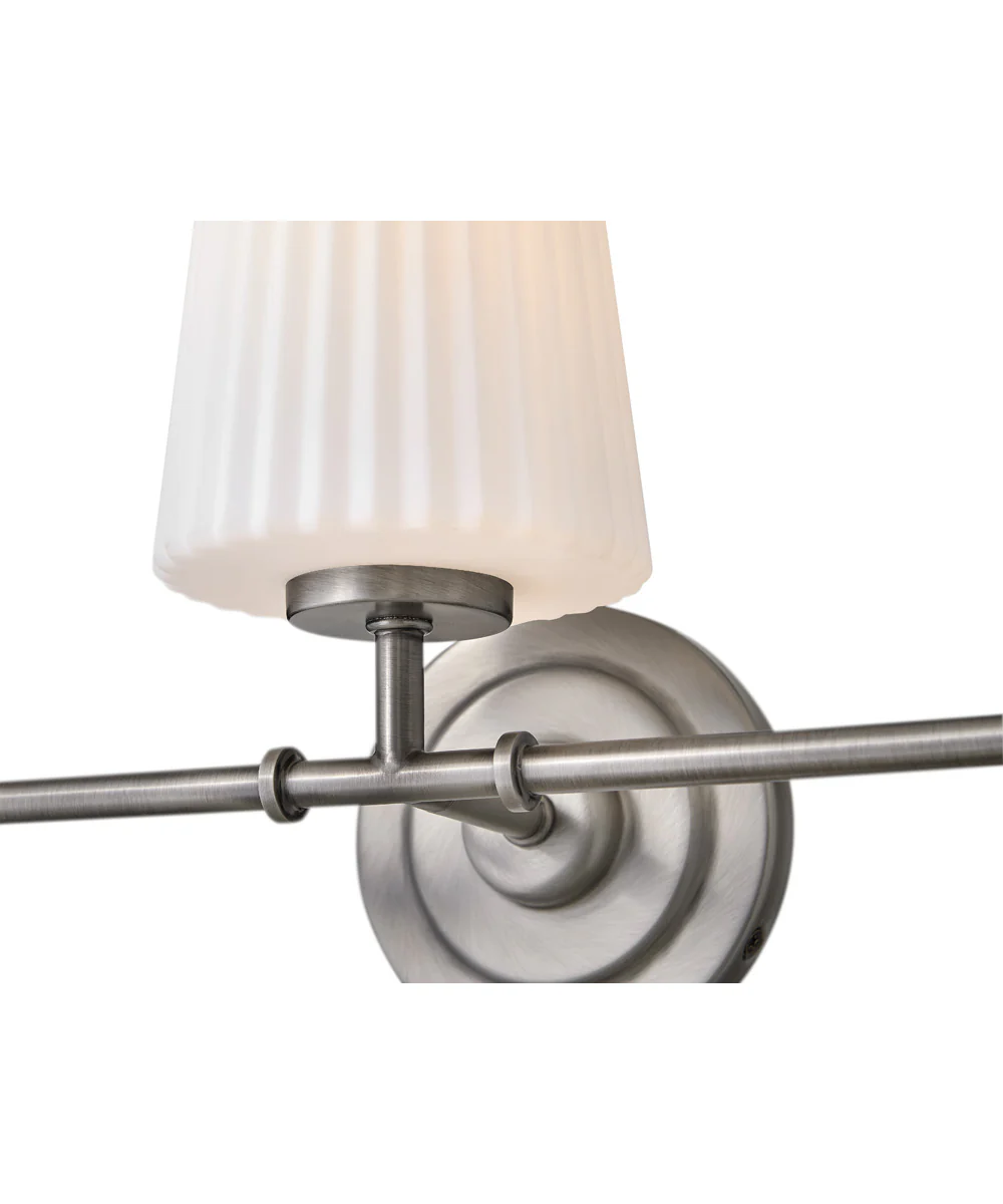 McKenna 3-Light Medium Three Light Vanity in Antique Nickel - Image 6
