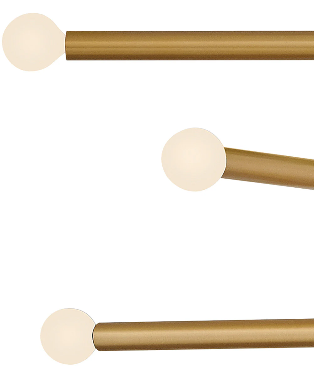 Millie 14-Light Large Multi Tier in Lacquered Brass - Image 7