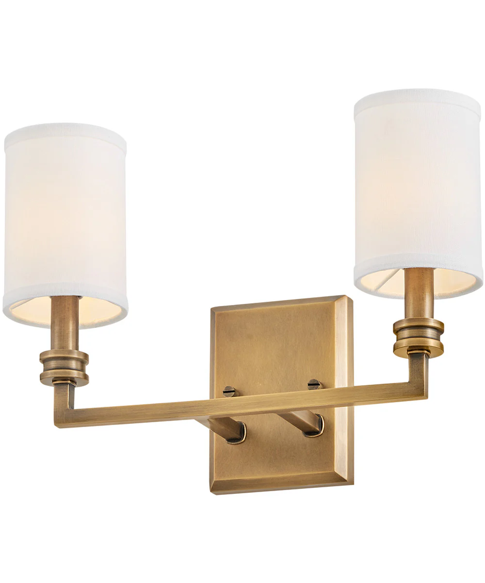 Moore 2-Light Medium Sconce in Heritage Brass - Image 4