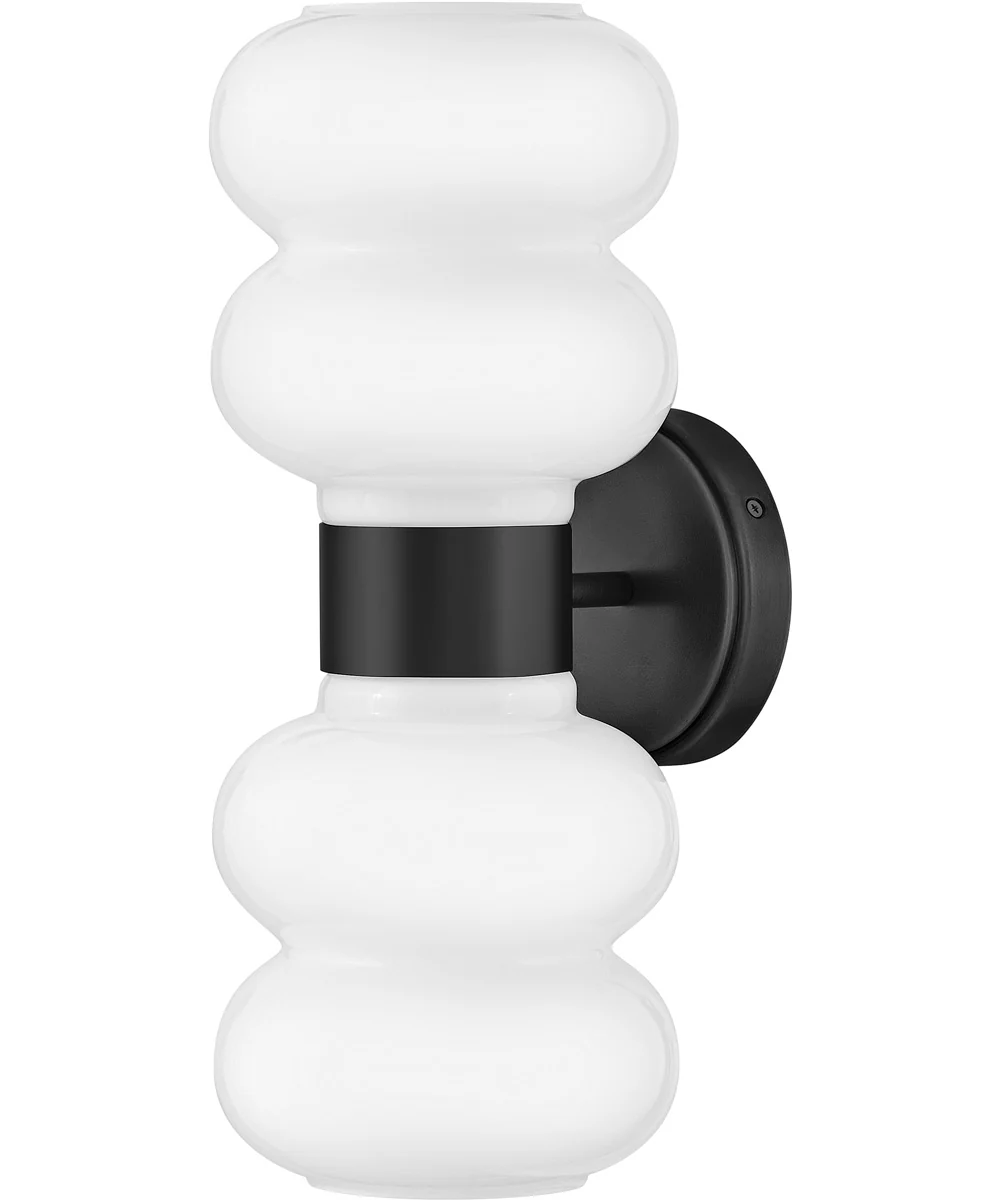 Nadia 2-Light Medium Two Light Sconce in Black - Image 4