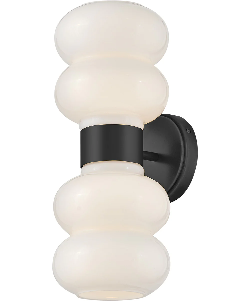 Nadia 2-Light Medium Two Light Sconce in Black - Image 7