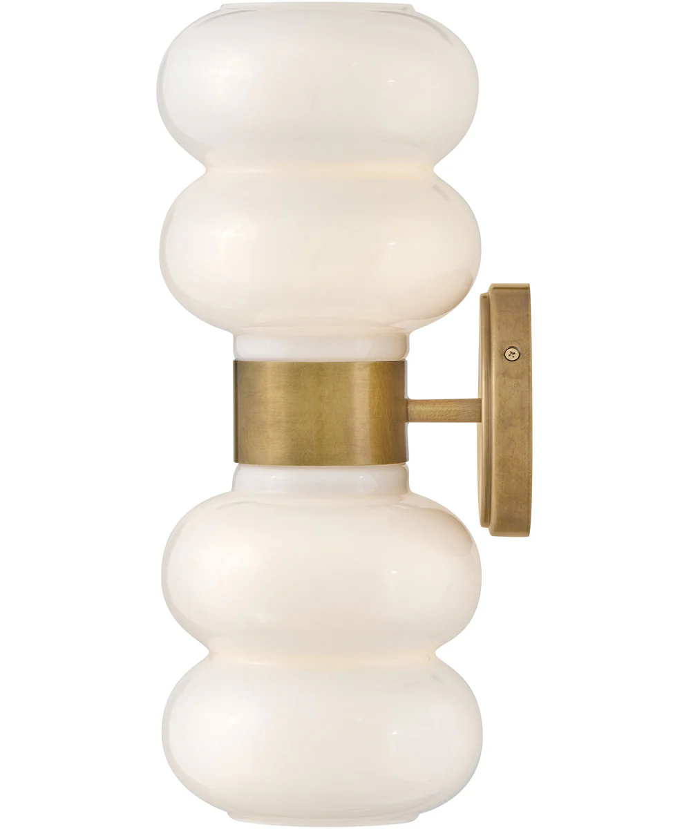 Nadia 2-Light Medium Two Light Sconce in Lacquered Brass - Image 5