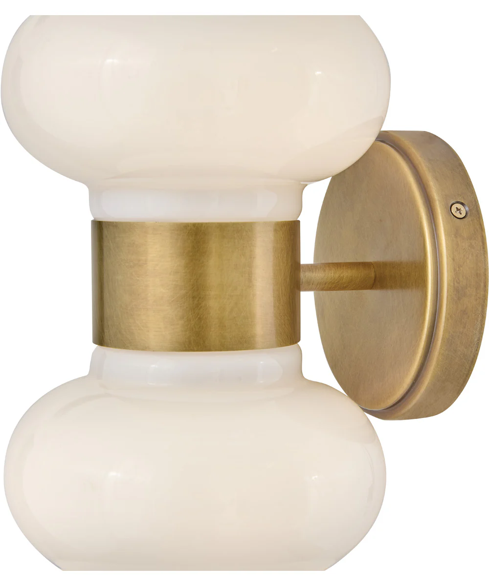 Nadia 2-Light Medium Two Light Sconce in Lacquered Brass - Image 6