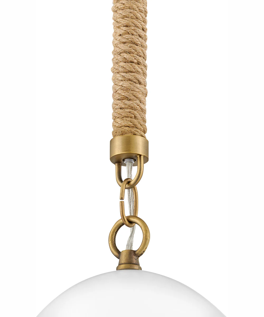 Nash 1-Light Small Pendant in Heritage Brass with Black accents - Image 3