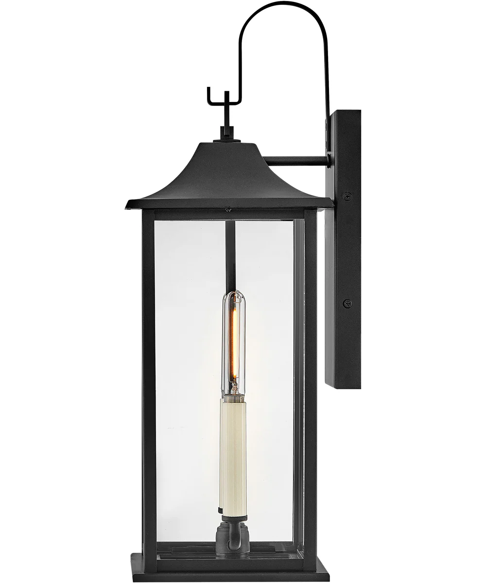 Nolan 2-Light Medium Wall Mount Lantern in Black - Image 5