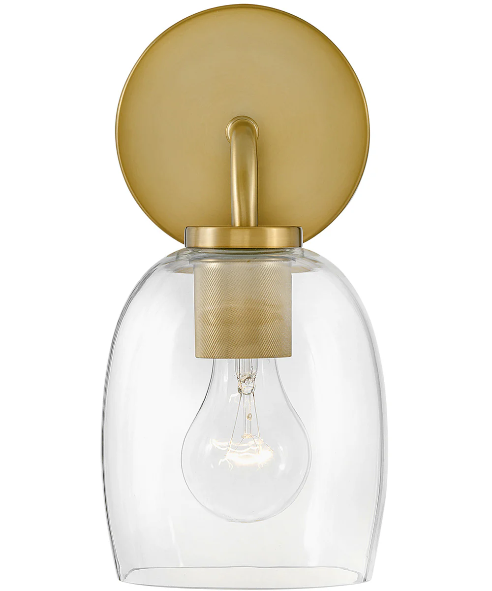 Percy 1-Light Medium Single Light Vanity in Lacquered Brass - Image 2