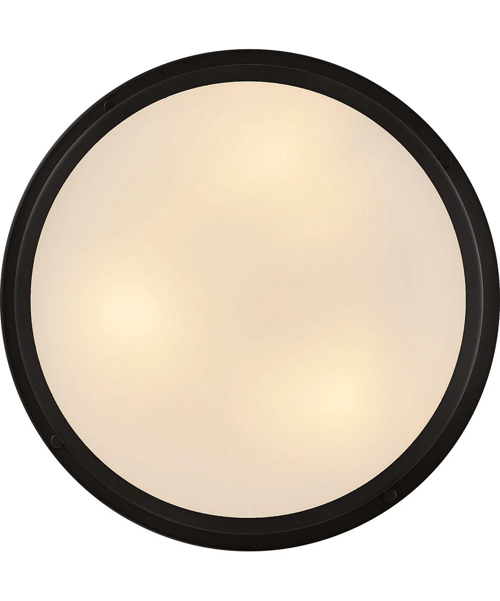 Pierce 3-Light Medium Flush Mount in Black - Image 4