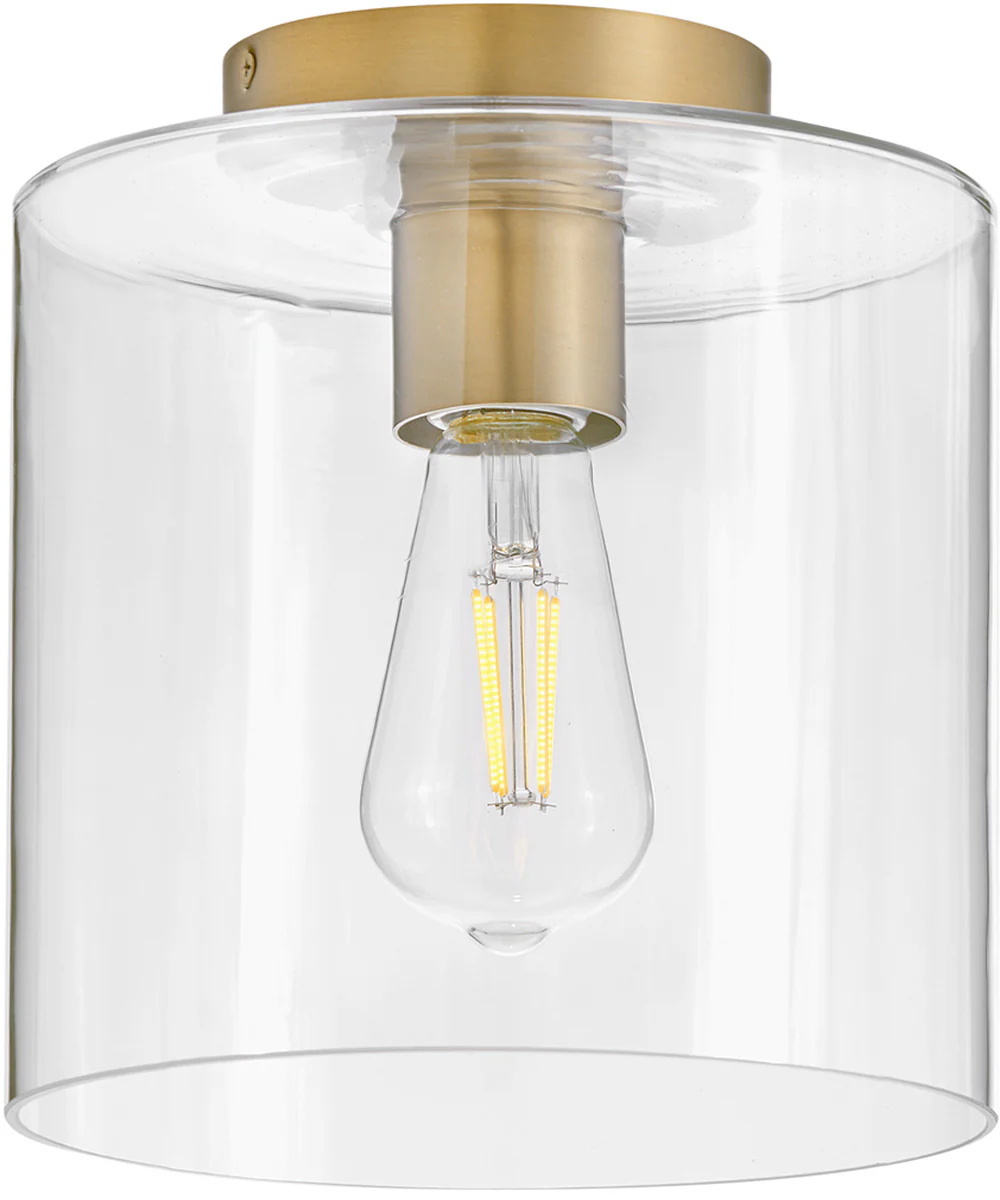 Pippa 1-Light Extra Small Flush Mount in Lacquered Brass - Image 3