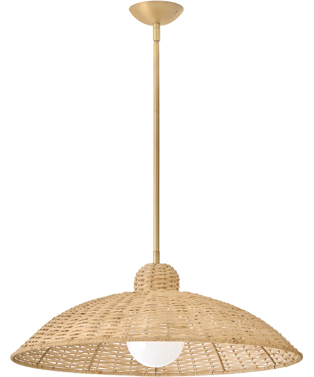 Pismo 1-Light Large Pendant in Lacquered Brass - Image 2