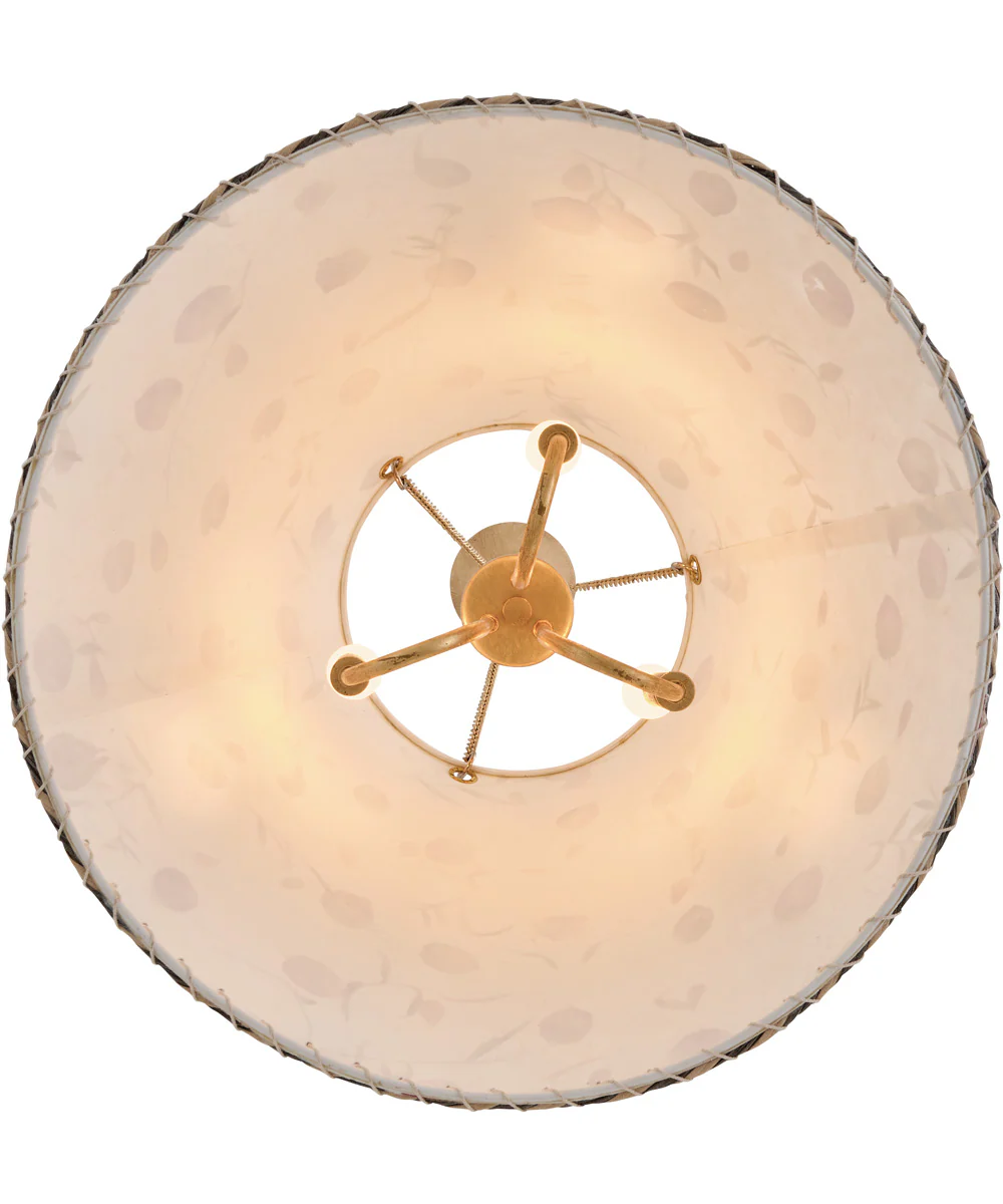 Primrose 3-Light Large Pendant in Distressed Brass - Image 4