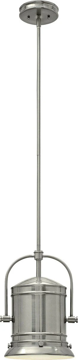 10"W Pullman 1-Light Mid Foyer Light Brushed Nickel