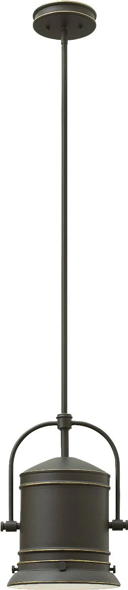 10"W Pullman 1-Light Mid Foyer Light Oil Rubbed Bronze