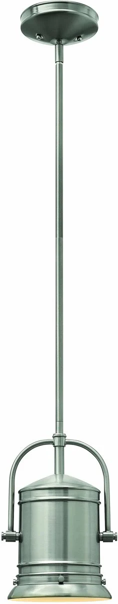 7"W Pullman 1-Light Mini Pendant Brushed Nickel