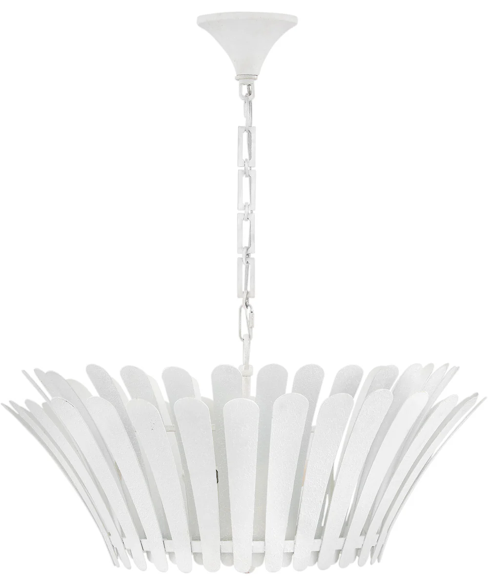 Reina 3-Light Medium Tapered Chandelier in Textured Plaster - Image 2
