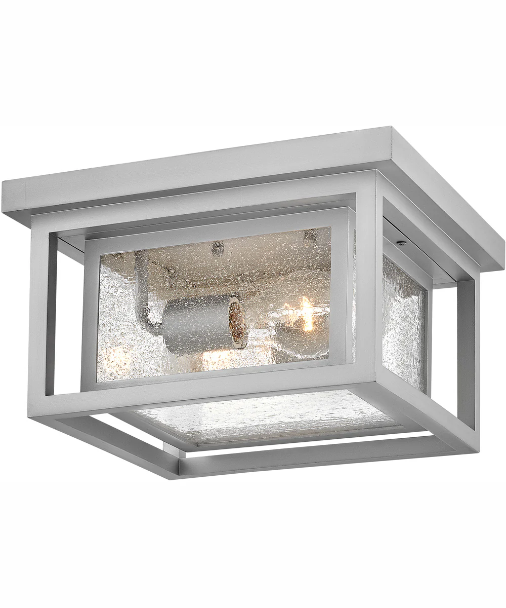 Republic Coastal Elements 2-Light Medium Flush Mount in Satin Nickel