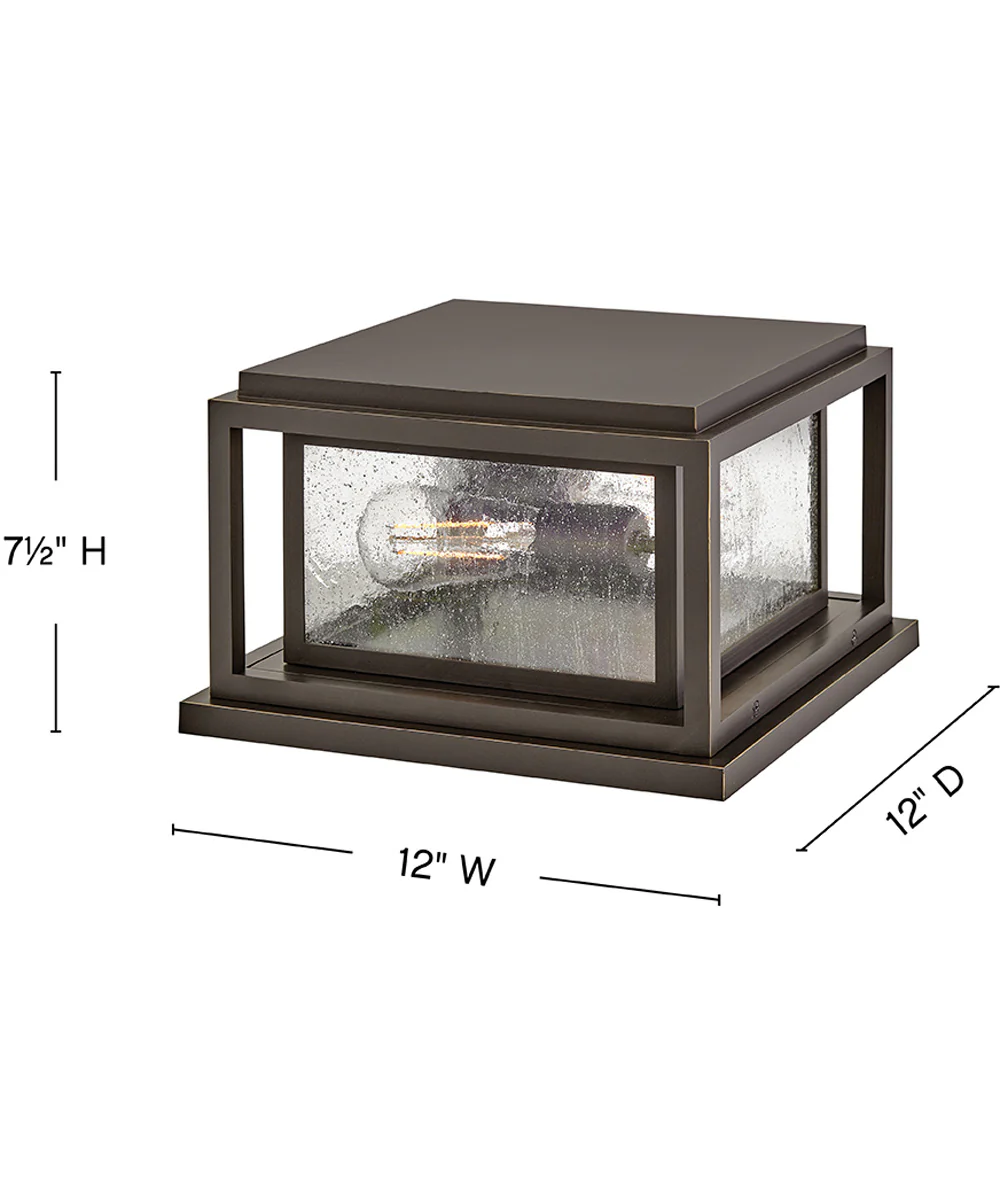 Republic Coastal Elements  2-Light Small Pier Mount Lantern in Oil Rubbed Bronze - Image 5