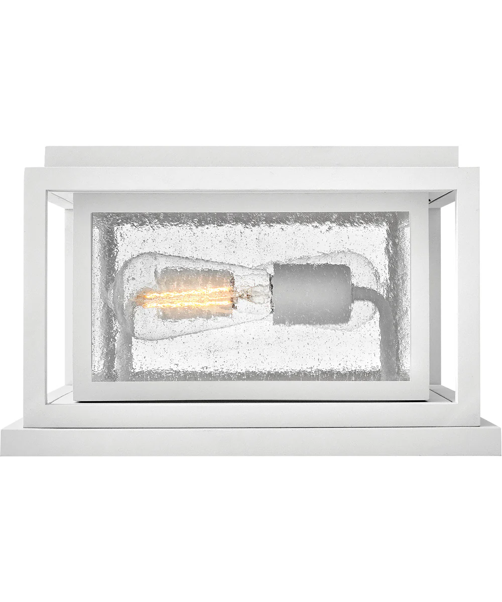 Republic Coastal Elements 2-Light Small Pier Mount Lantern in Textured White - Image 4