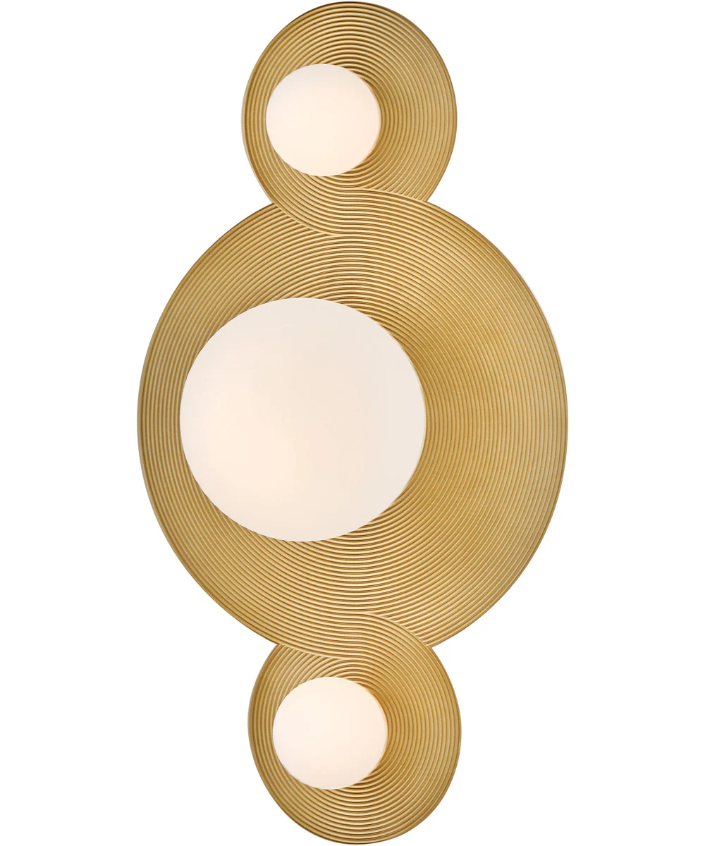 Rhea LED-Light Small LED Vanity in Heritage Brass - Image 4