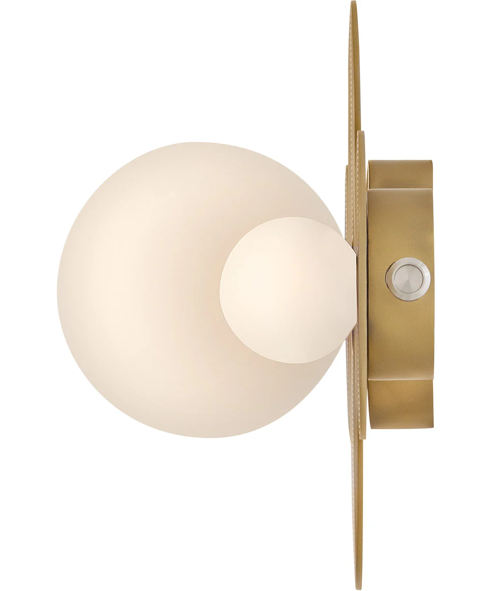 Rhea LED-Light Small LED Vanity in Heritage Brass - Image 7