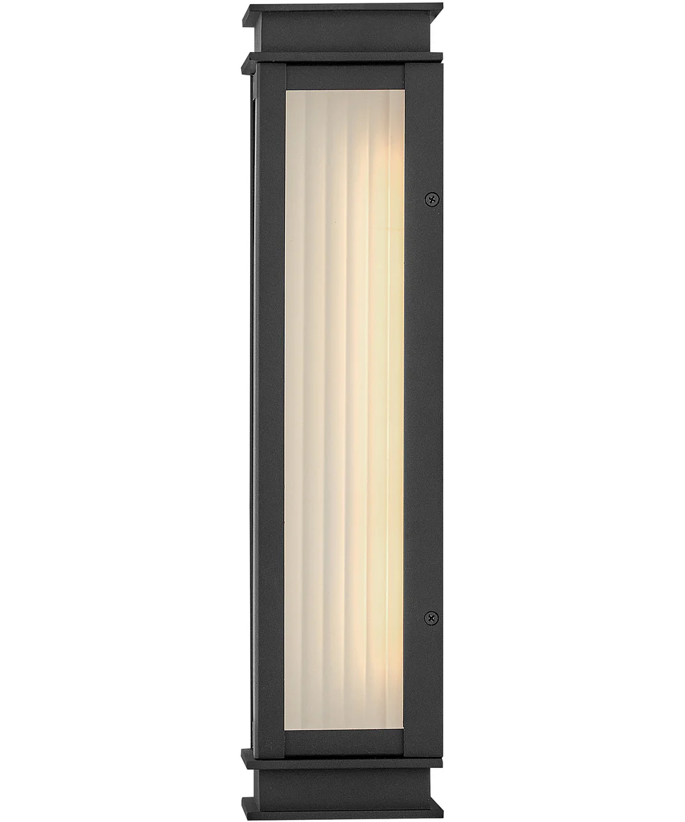 Rockwell LED-Light Medium Wall Mount Lantern in Textured Black - Image 5