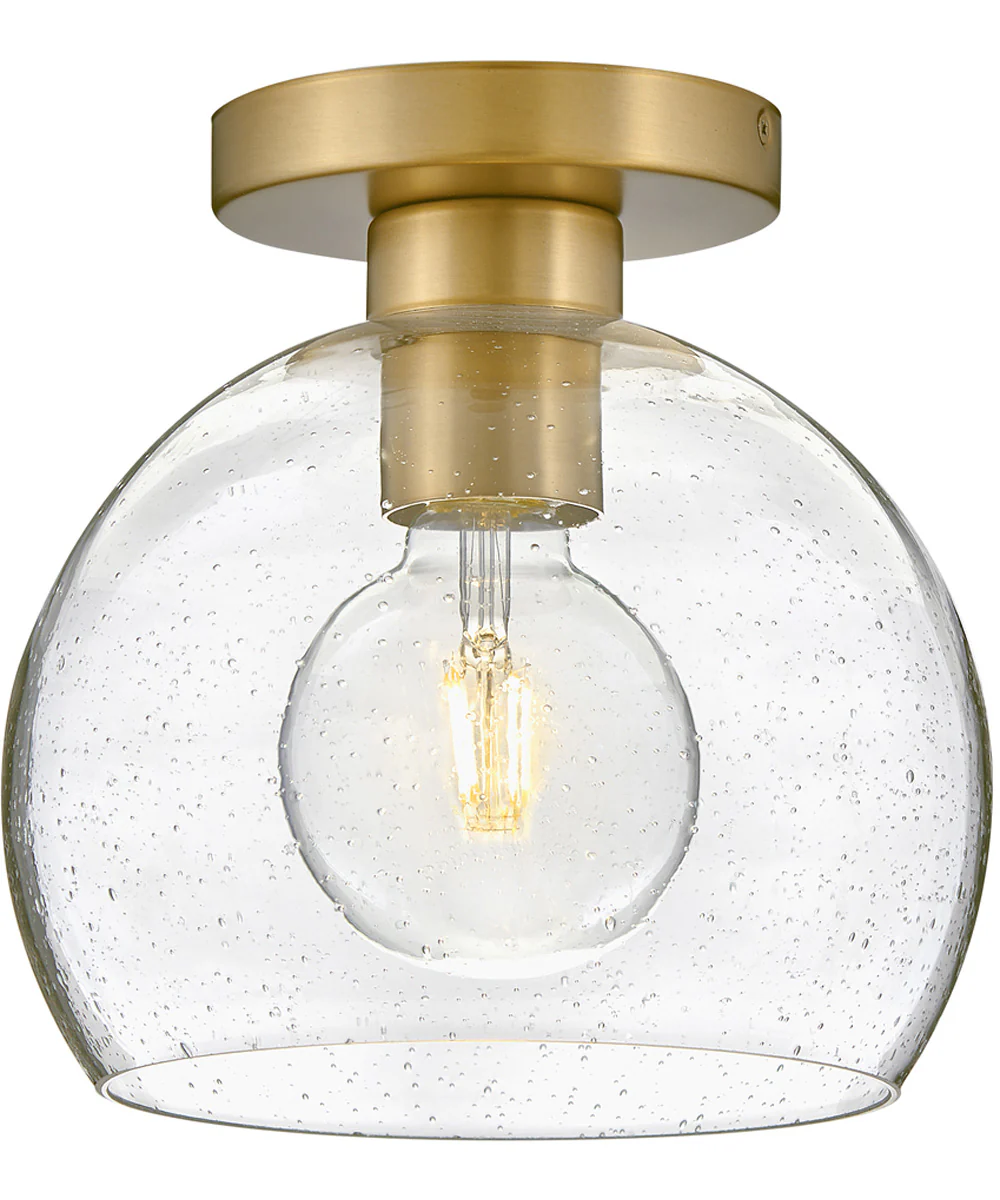 Rumi 1-Light Extra Small Flush Mount in Lacquered Brass