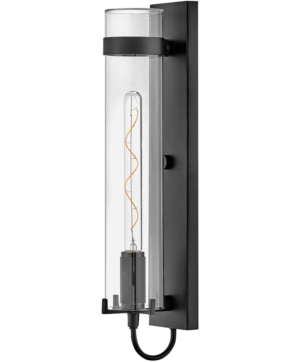 Ryden 1-Light Large Wall Mount Lantern in Black - Image 2