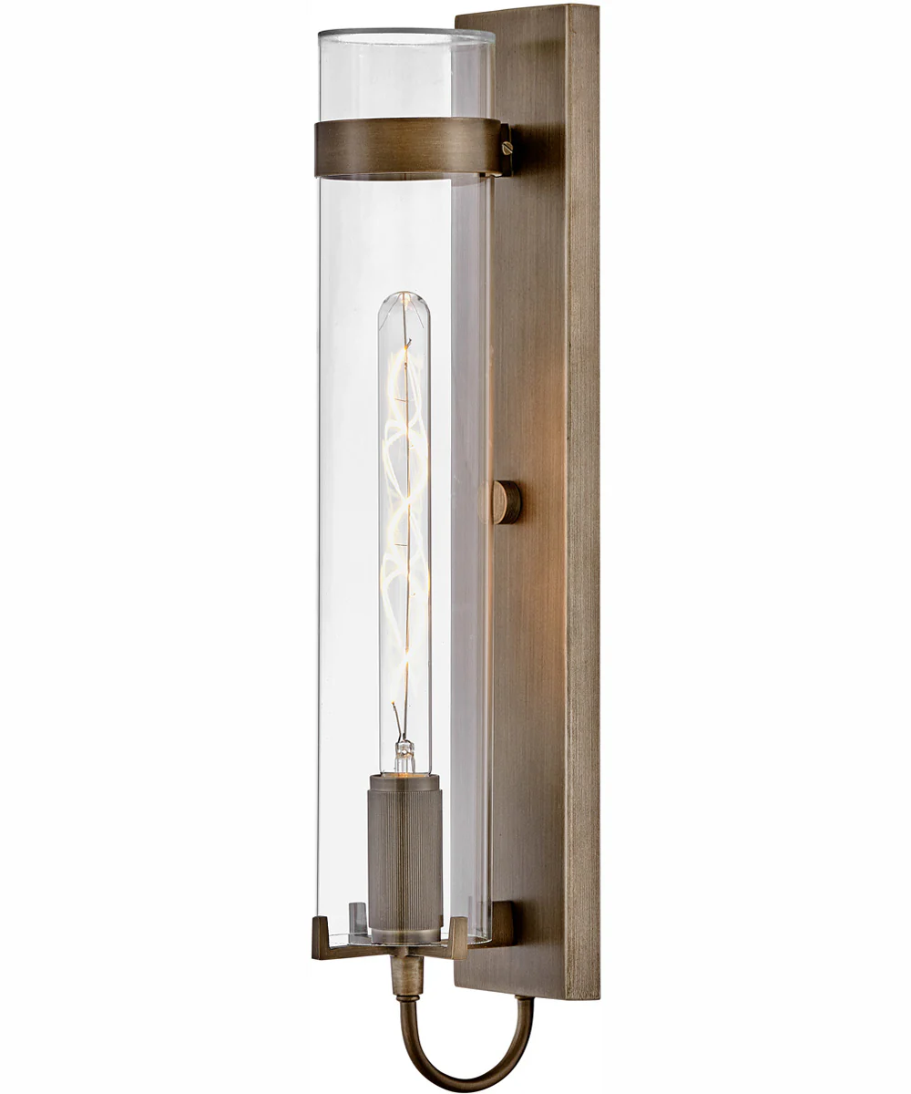 Ryden 1-Light Large Wall Mount Lantern in Burnished Bronze