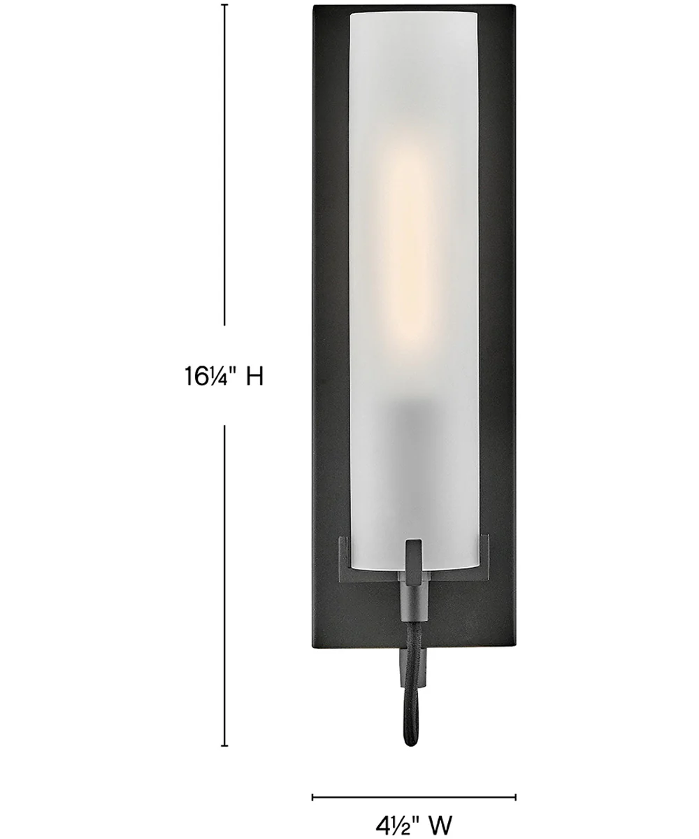 Ryden 1-Light Medium Single Light Sconce in Black - Image 2