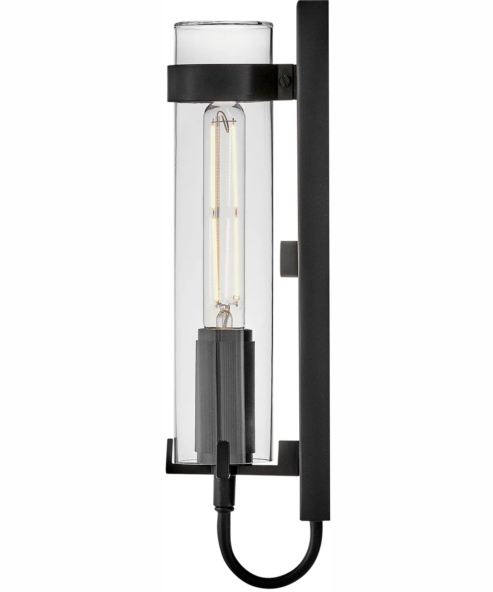 Ryden 1-Light Medium Wall Mount Lantern in Black - Image 4