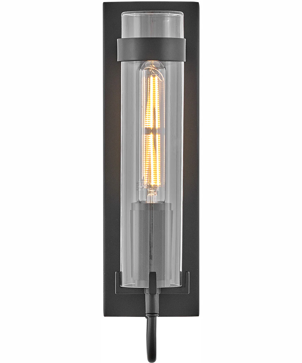 Ryden 1-Light Medium Wall Mount Lantern in Black - Image 5