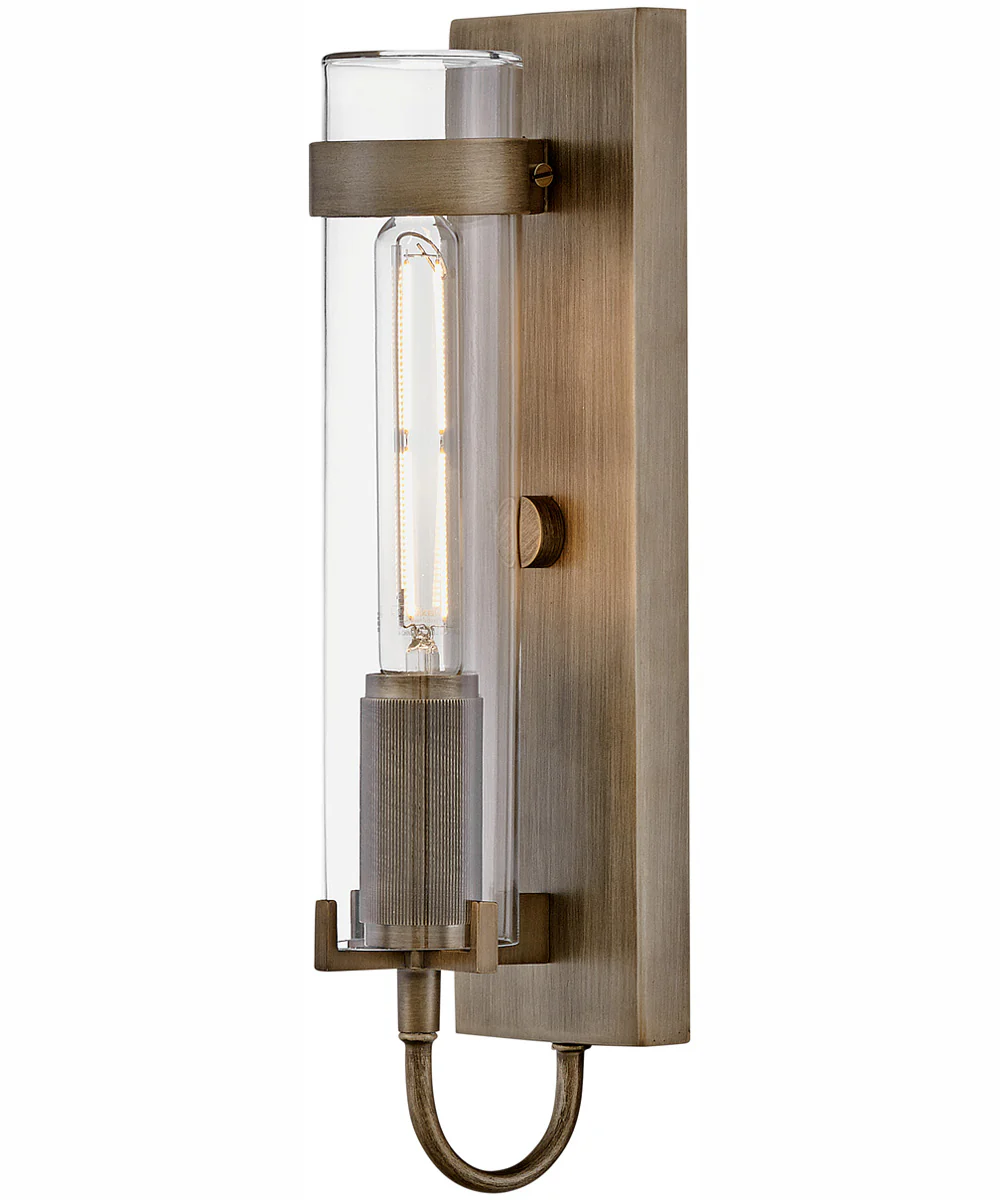 Ryden 1-Light Medium Wall Mount Lantern in Burnished Bronze