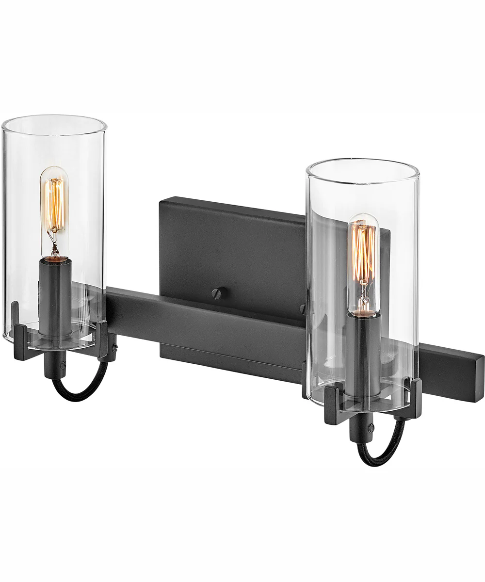 Ryden 2-Light Two Light Vanity in Black - Image 4