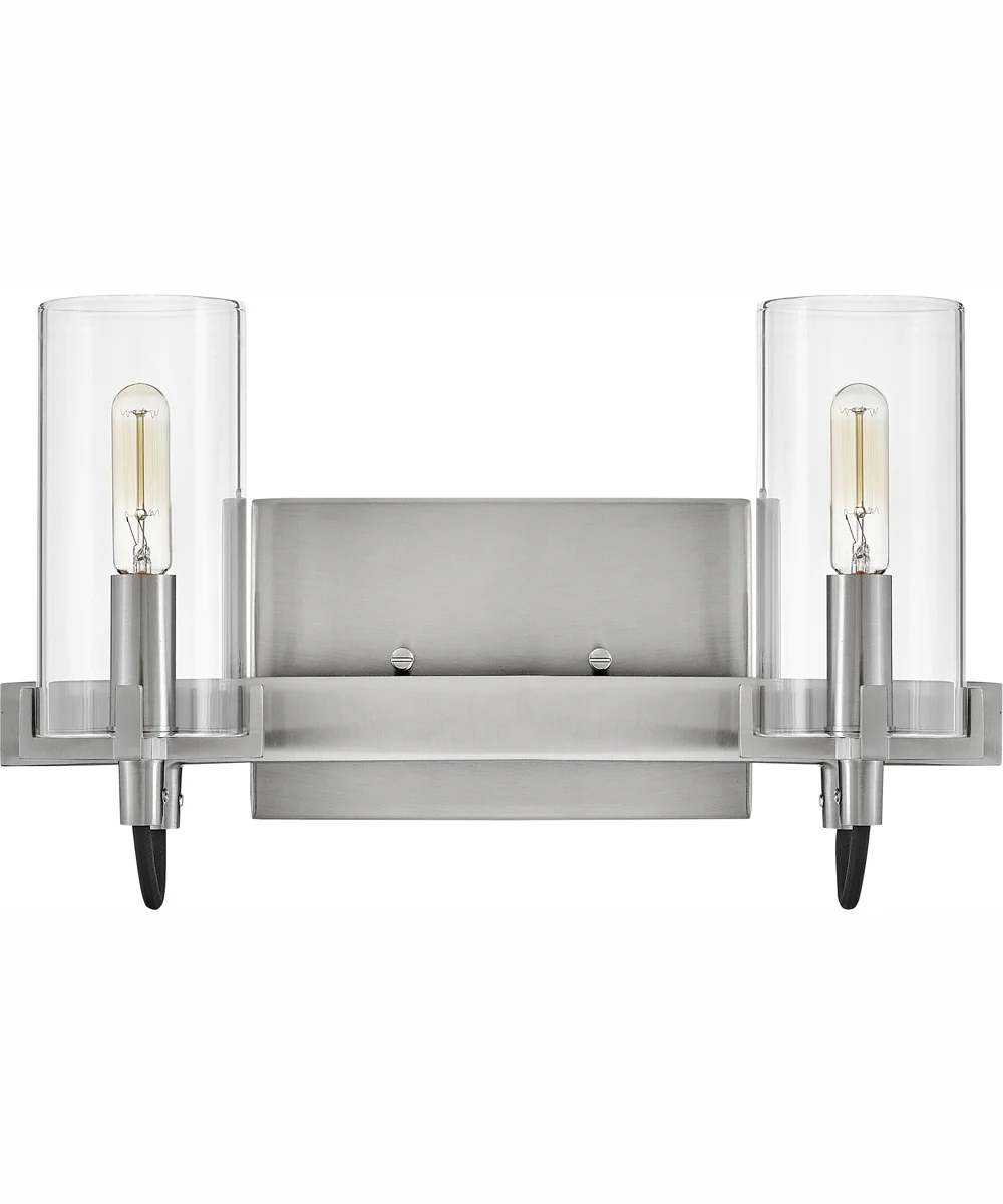 Ryden 2-Light Two Light Vanity in Brushed Nickel - Image 2
