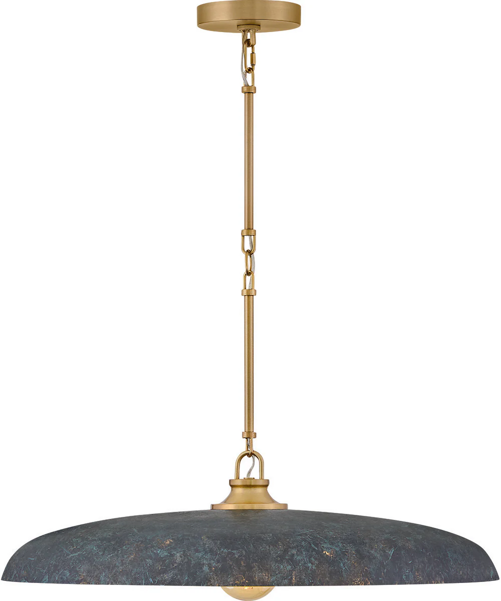 Sadie 1-Light Large Dome Chandelier in Lacquered Brass - Image 3