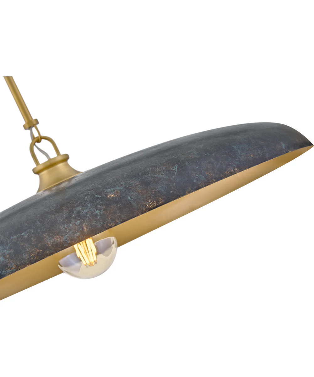 Sadie 1-Light Large Dome Chandelier in Lacquered Brass - Image 5