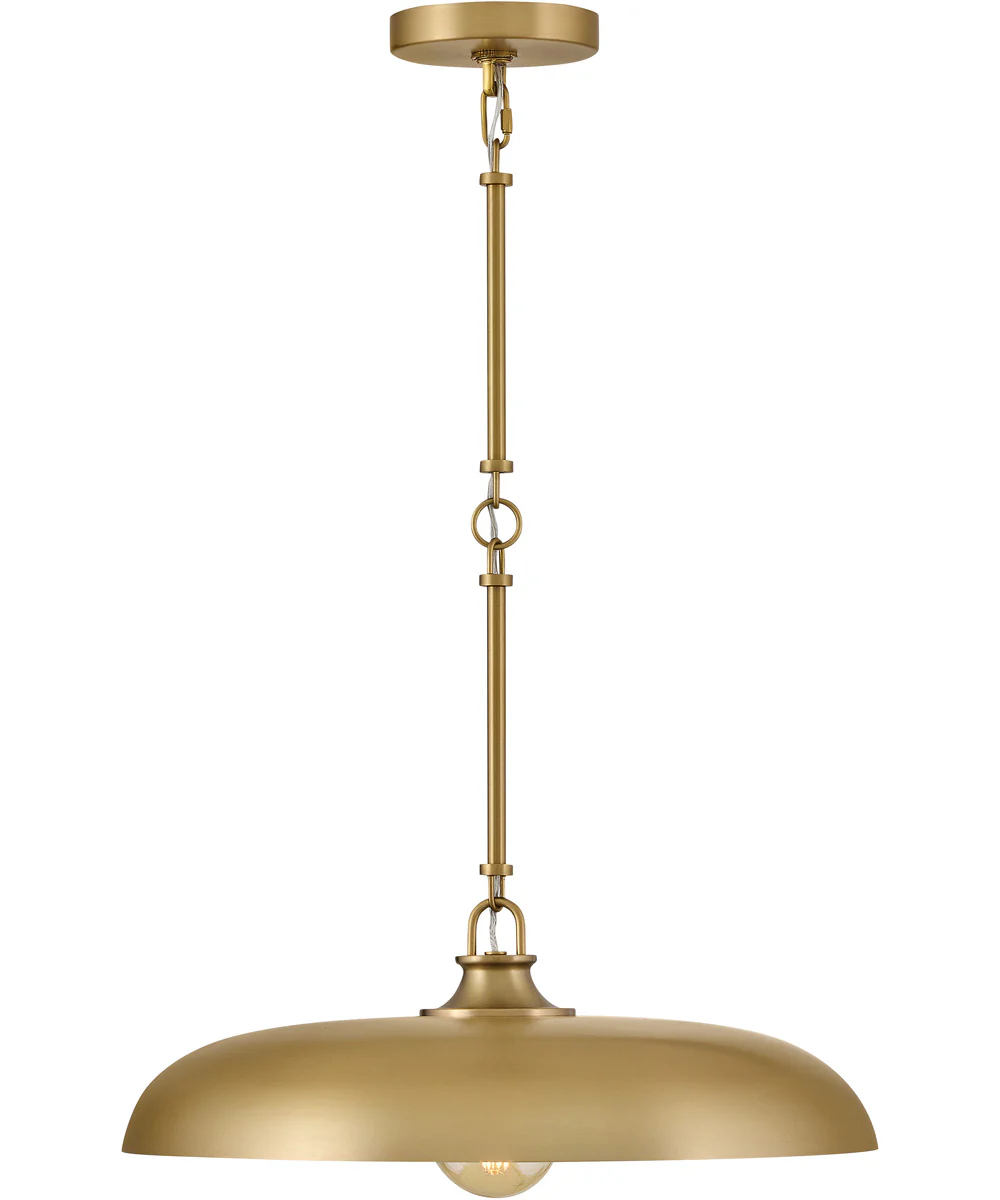 Sadie 1-Light Large Dome Pendant in Lacquered Brass - Image 8