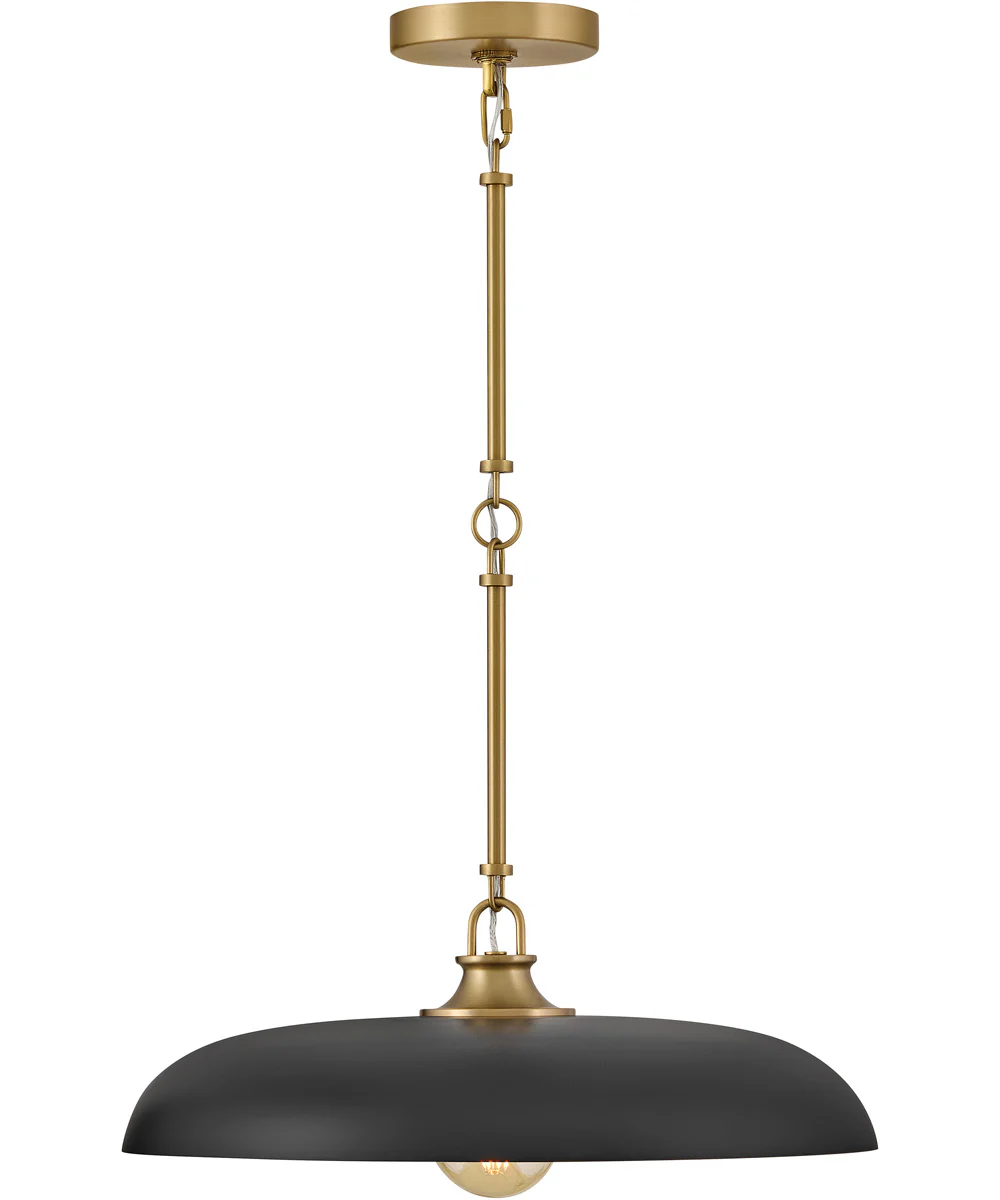 Sadie 1-Light Large Dome Pendant in Lacquered Brass - Image 8