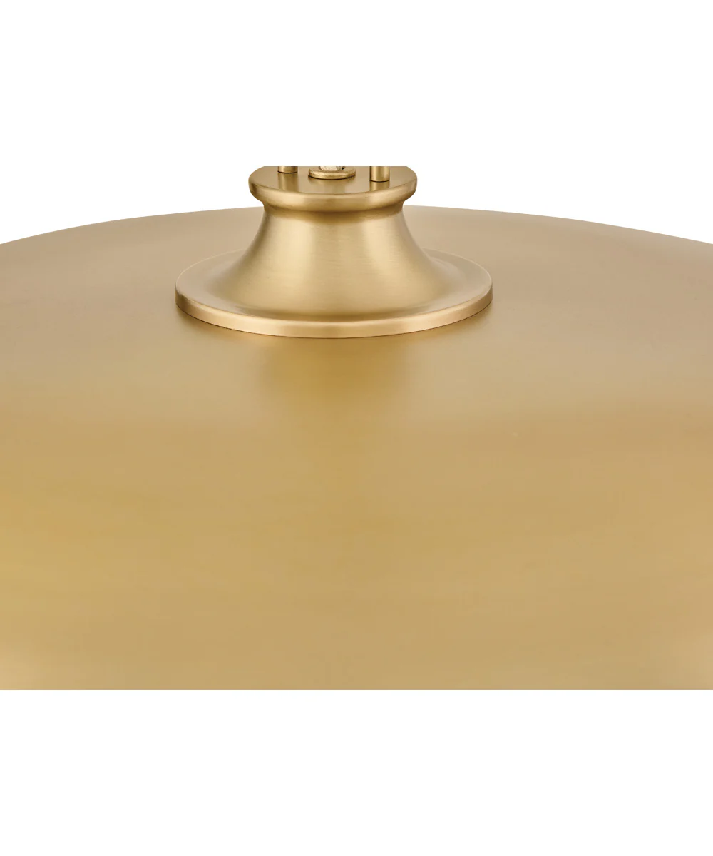 Sadie 1-Light Medium Dome Chandelier in Lacquered Brass - Image 4