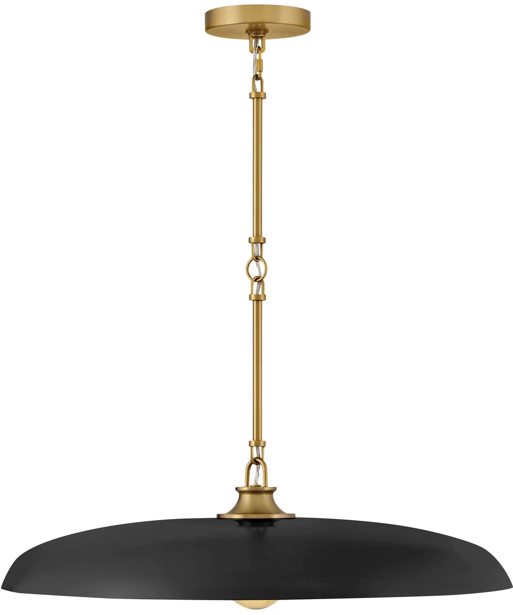 Sadie 1-Light Medium Dome Chandelier in Lacquered Brass - Image 8