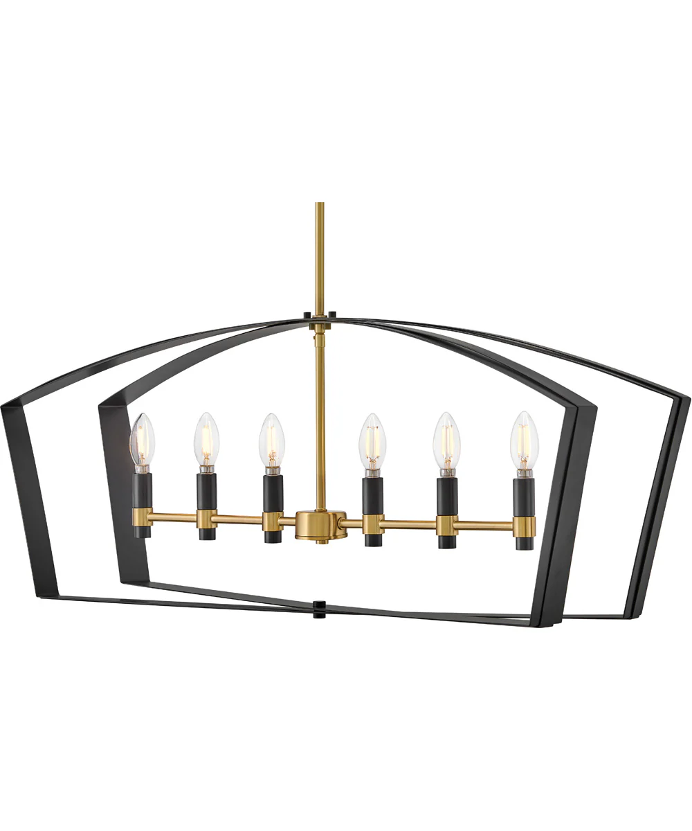 Sammi 6-Light Large Six Light Linear in Black - Image 10