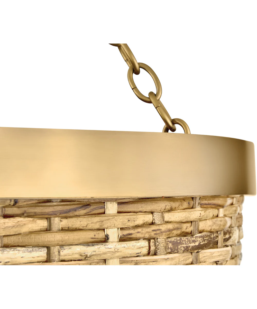 Sanibel 3-Light Large Convertible Pendant in Lacquered Brass - Image 8