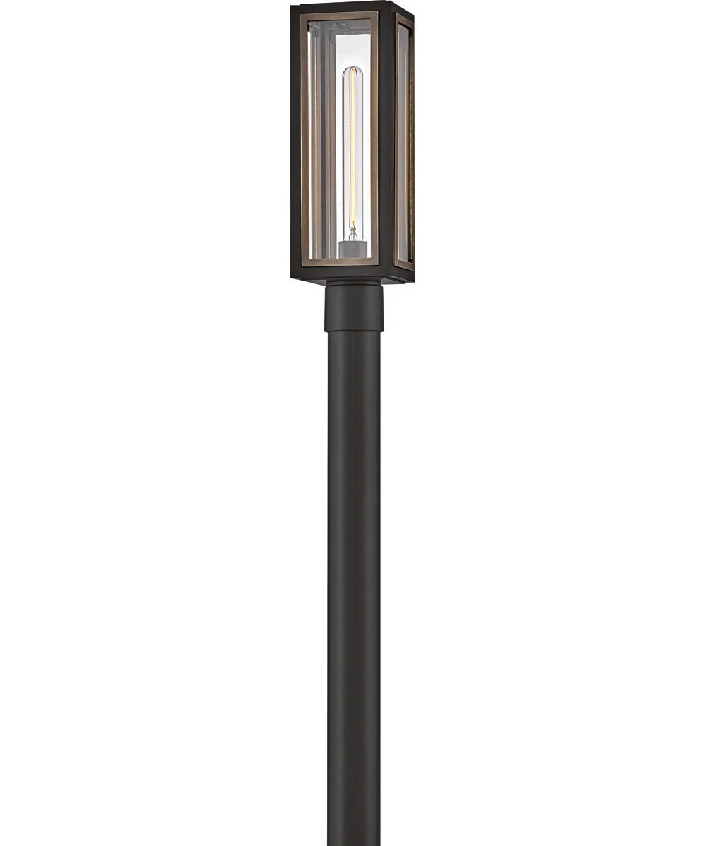 Shaw 1-Light Medium Post Mount Lantern in Black - Image 3