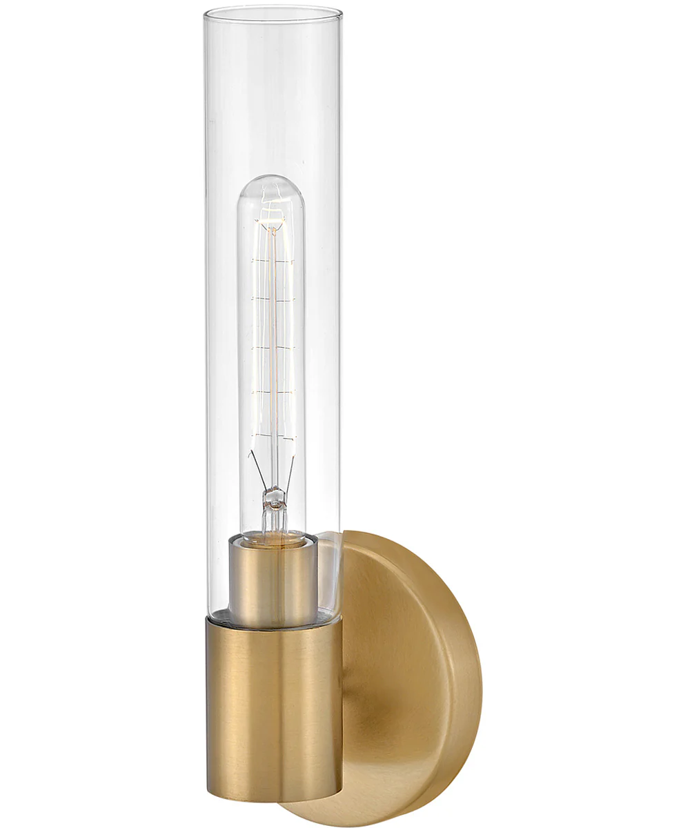 Shea 1-Light Medium Single Light Vanity in Lacquered Brass - Image 3