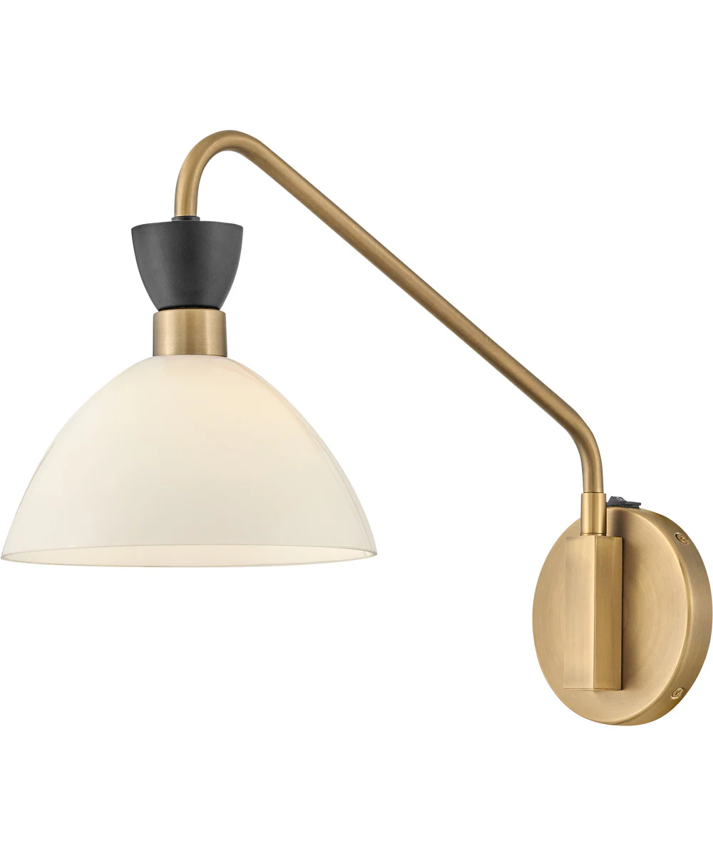 Simon 1-Light Medium Single Light Plug-In Sconce in Black - Image 4