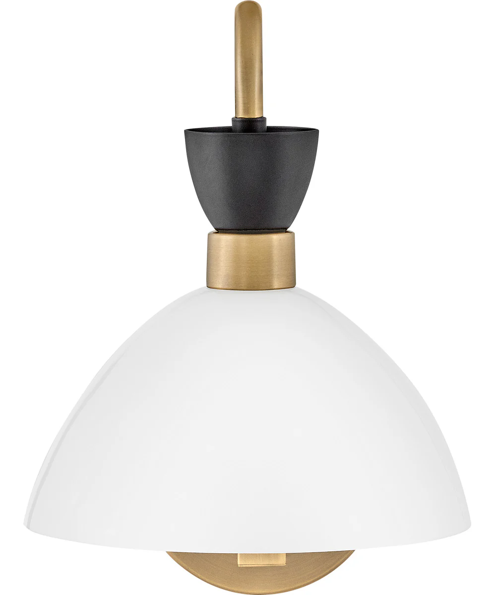 Simon 1-Light Medium Single Light Plug-In Sconce in Black - Image 5