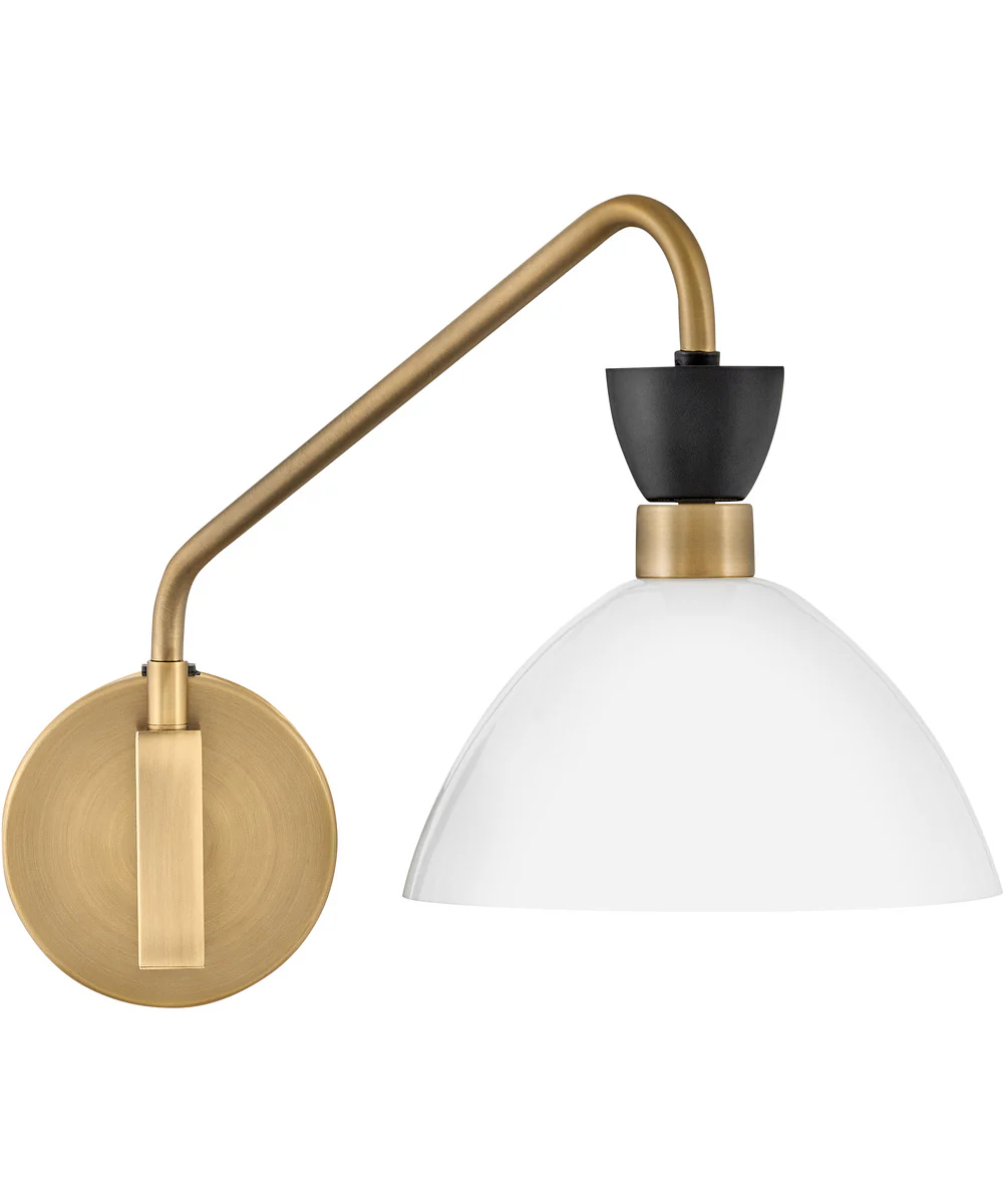 Simon 1-Light Medium Single Light Plug-In Sconce in Black - Image 6