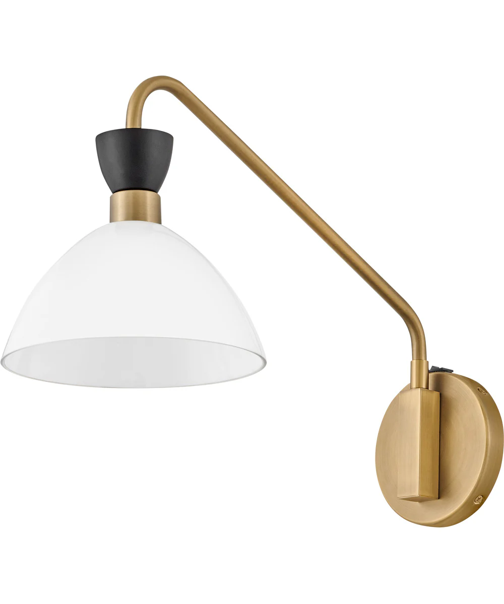 Simon 1-Light Medium Single Light Plug-In Sconce in Black - Image 7