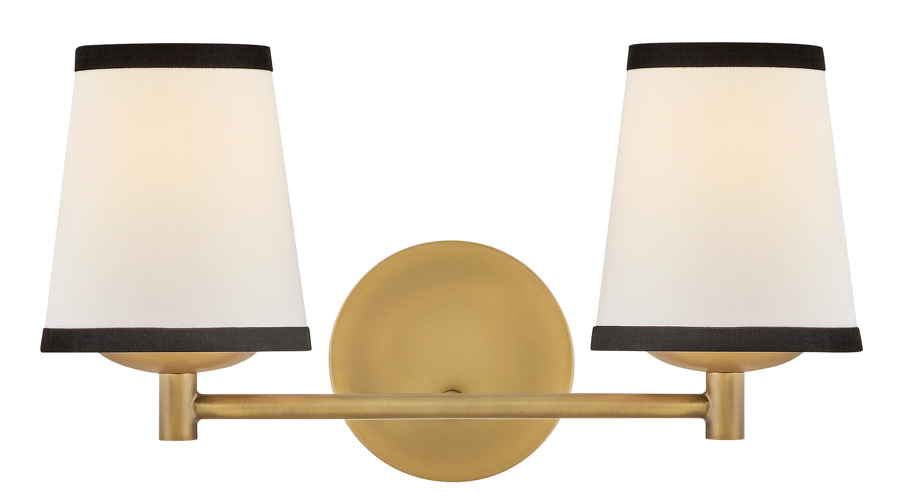 Sonia 2-Light Small Two Light Vanity in Lacquered Brass
